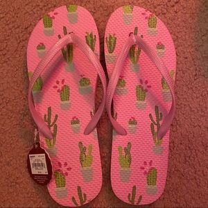 NEW Cactus Flip Flops